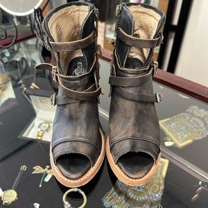 Freebird Carter Peep Toe Booties